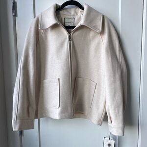 Oatmeal zipper jacket